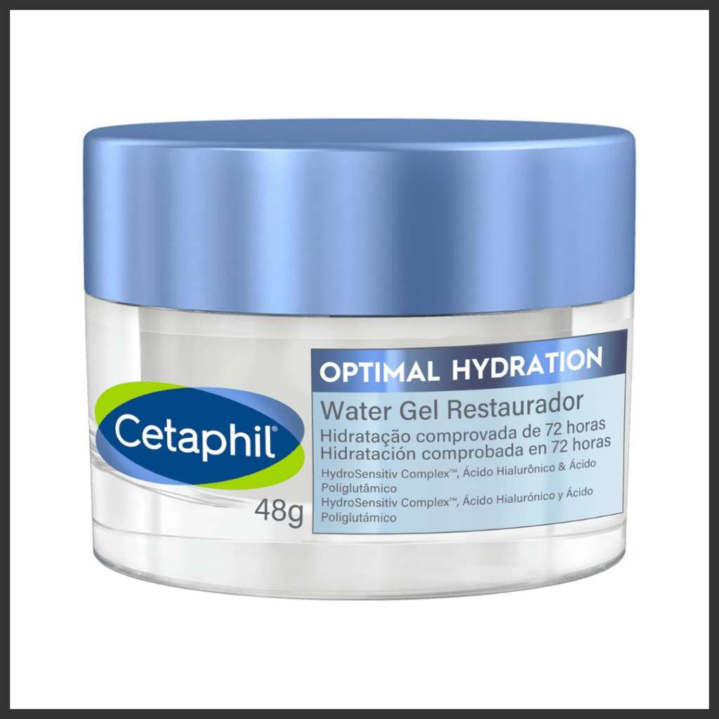 Cetaphil Optimal Hydration Water Gel melhor hidratante para pele oleosa desidratada em gel