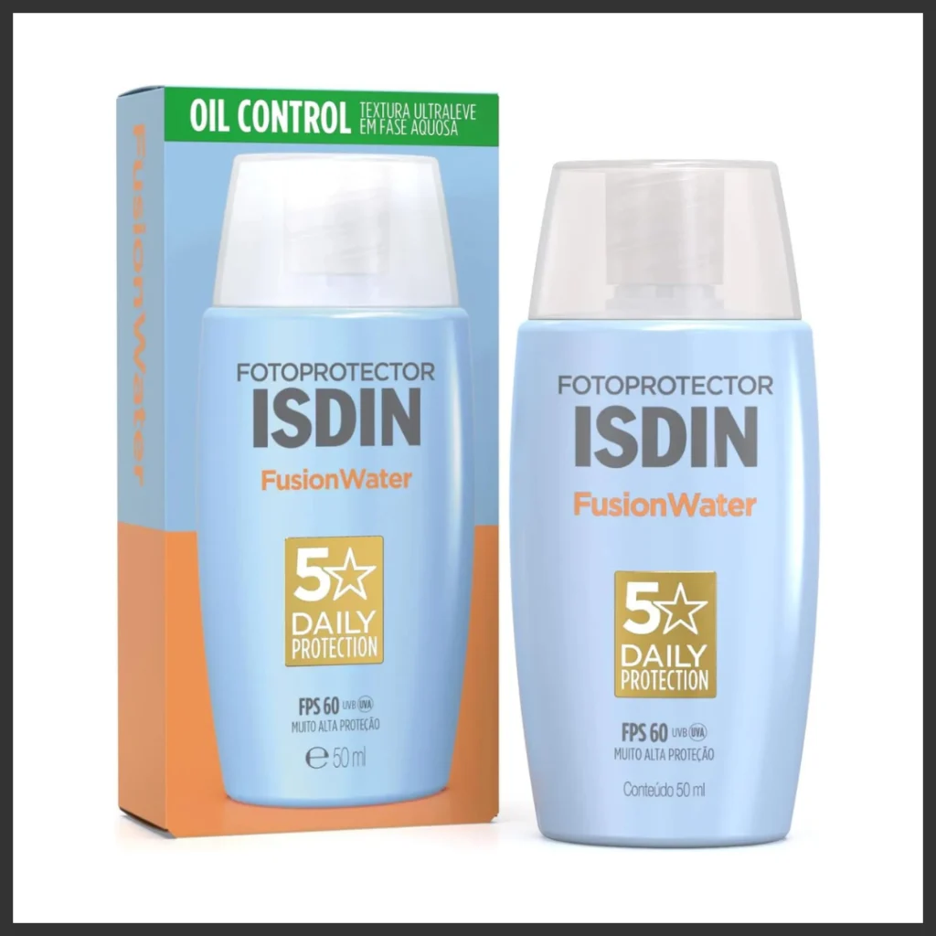 melhor protetor solar para pele oleosa ISDIN Fusion Water FPS 60