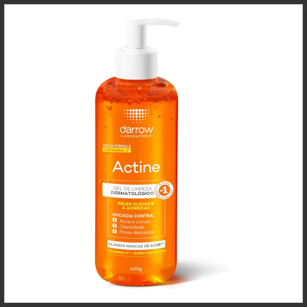 melhor sabonete para pele oleosa Actine Gel de Limpeza