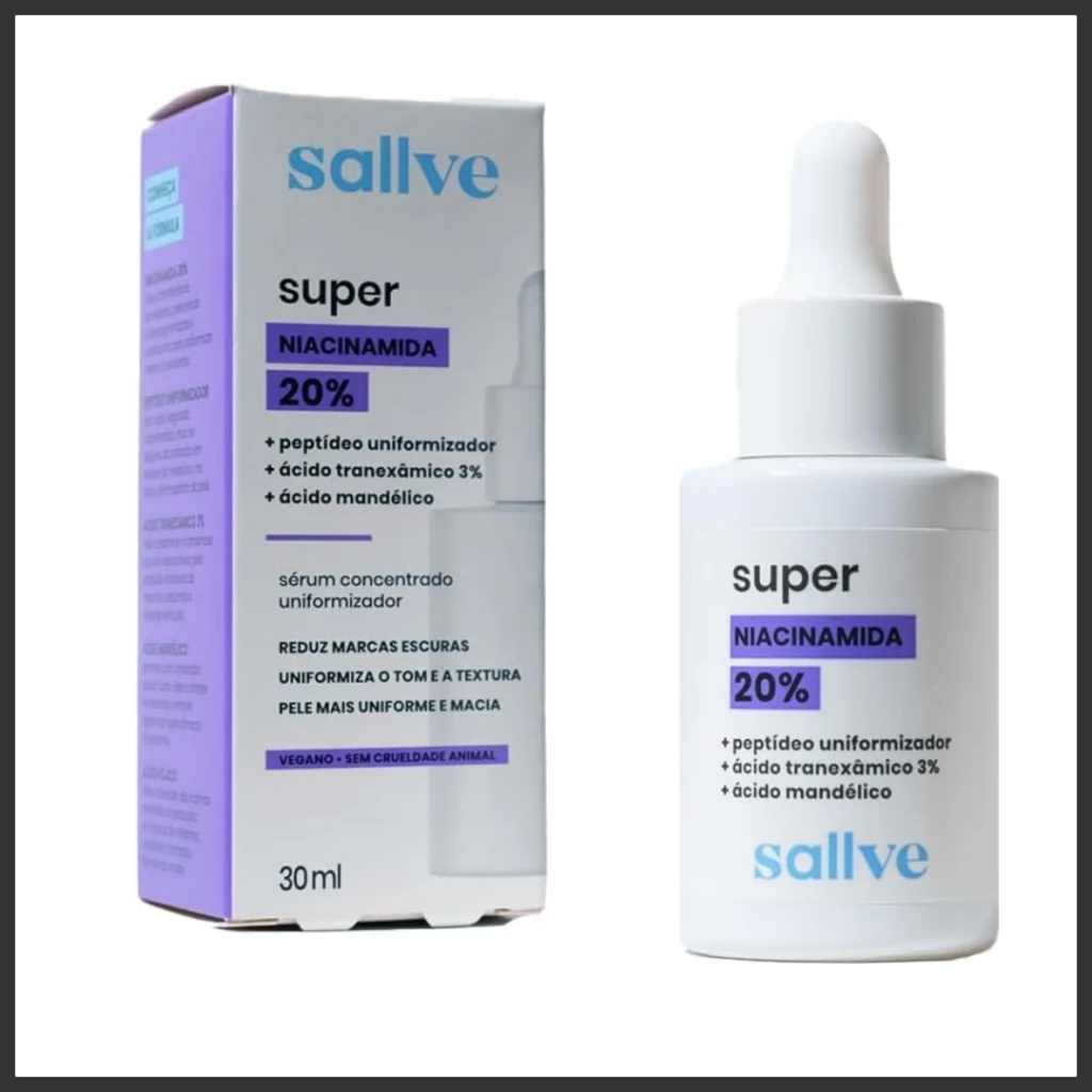 embalagem Sallve Super Niacinamida 20%