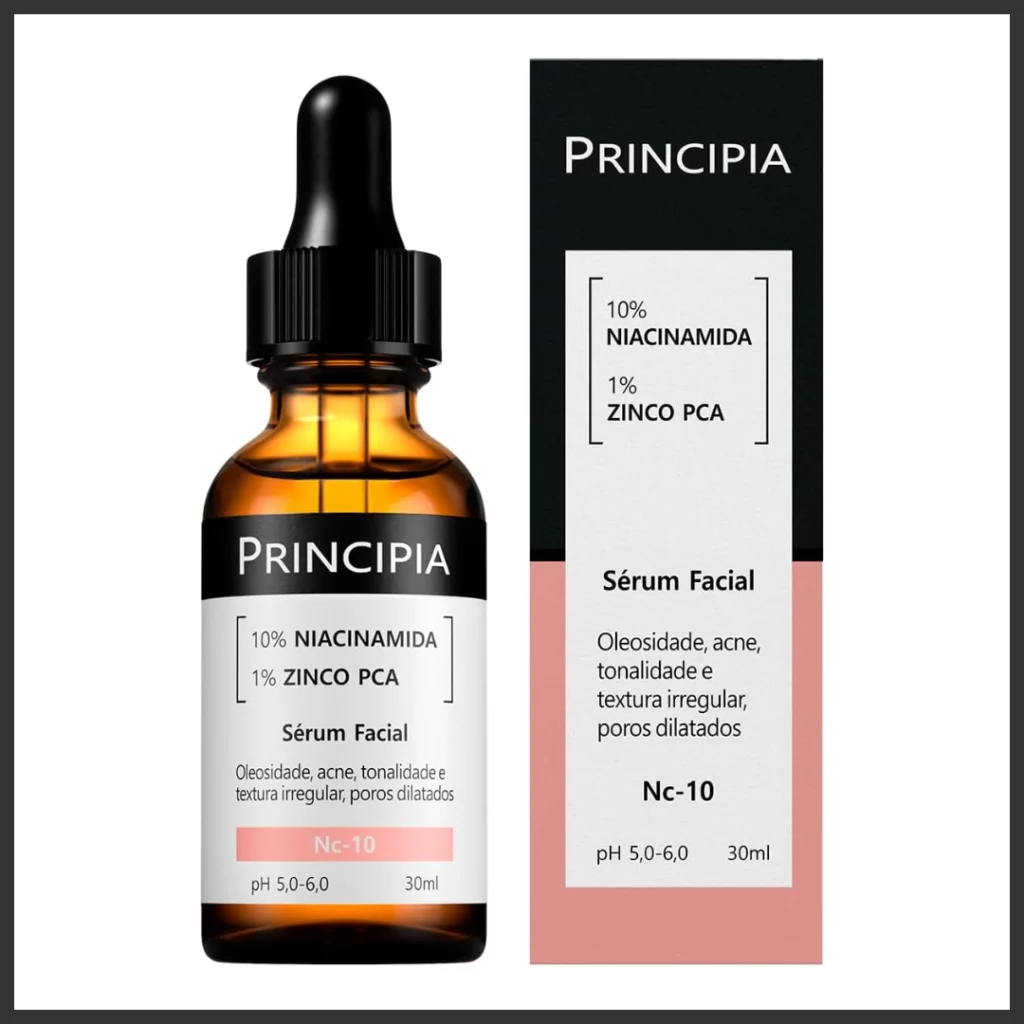 embalagem Sérum Principia 10% Niacinamida + 1% Zinco PCA (NC-10)