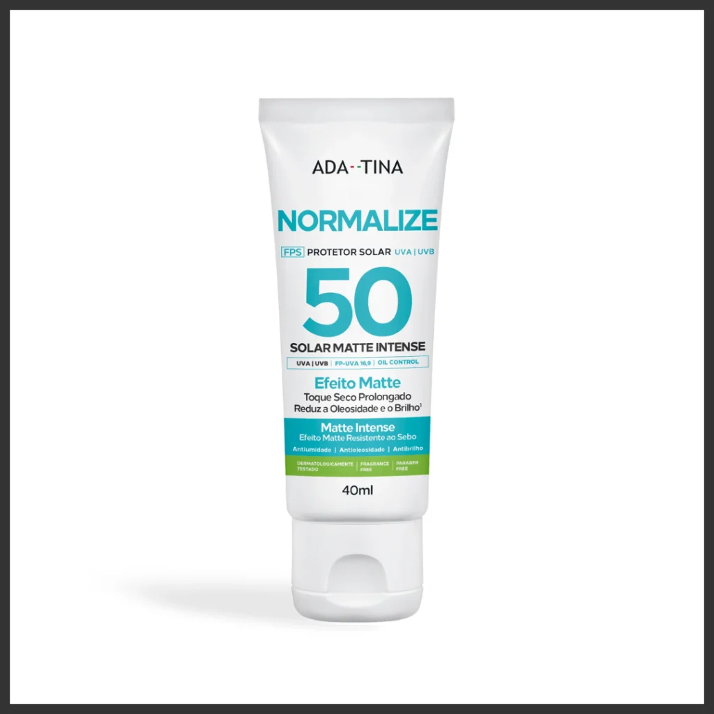 frasco Normalize Solar Matte Intense FPS 50