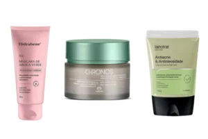 Melhor máscara de argila para pele oleosa com Natura Chronos, Labotrat e Hidrabene