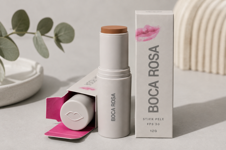 Base Boca Rosa Stick é boa para pele oleosa? Stick Pele FPS 30 da Boca Rosa