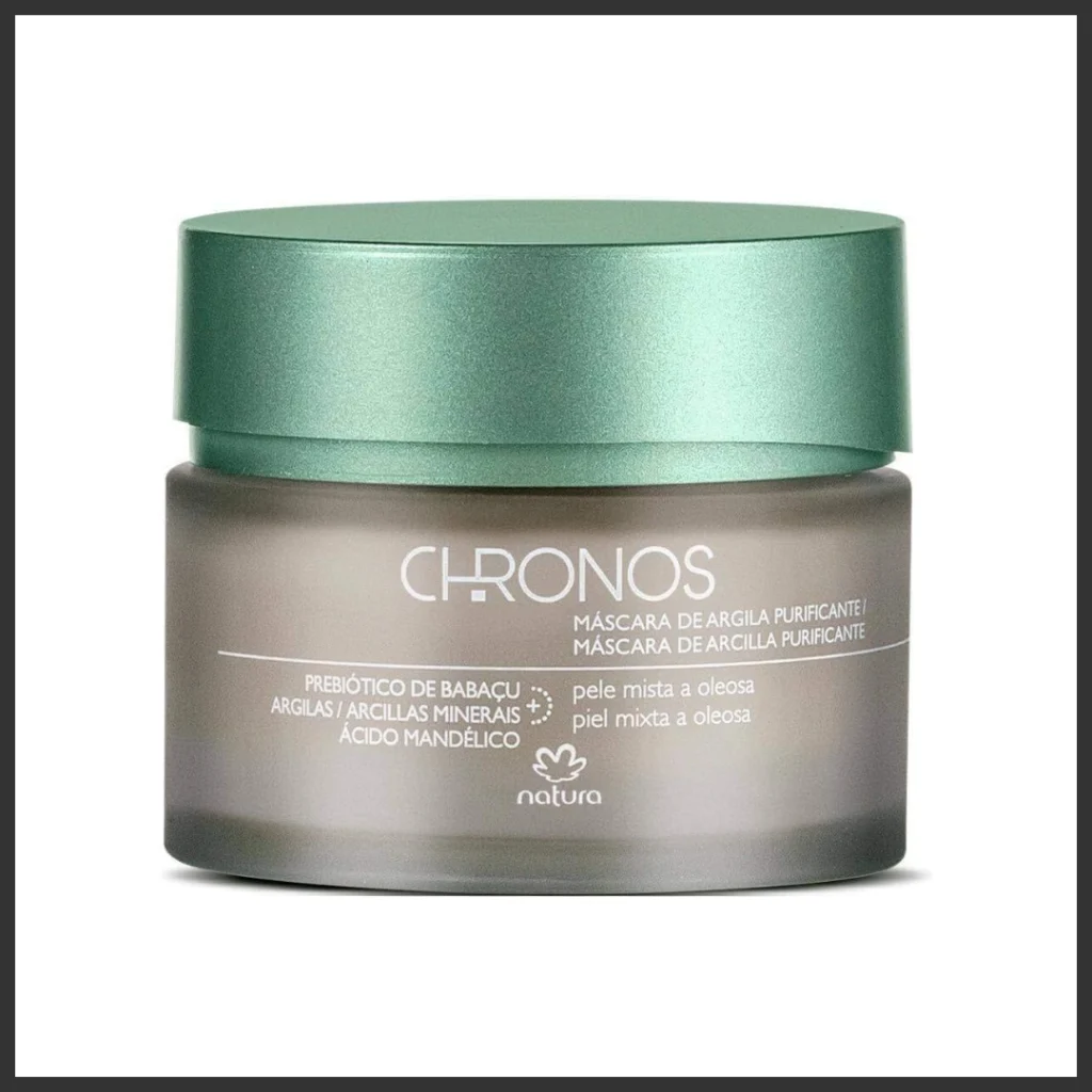 frasco Natura Chronos Máscara de Argila Purificante