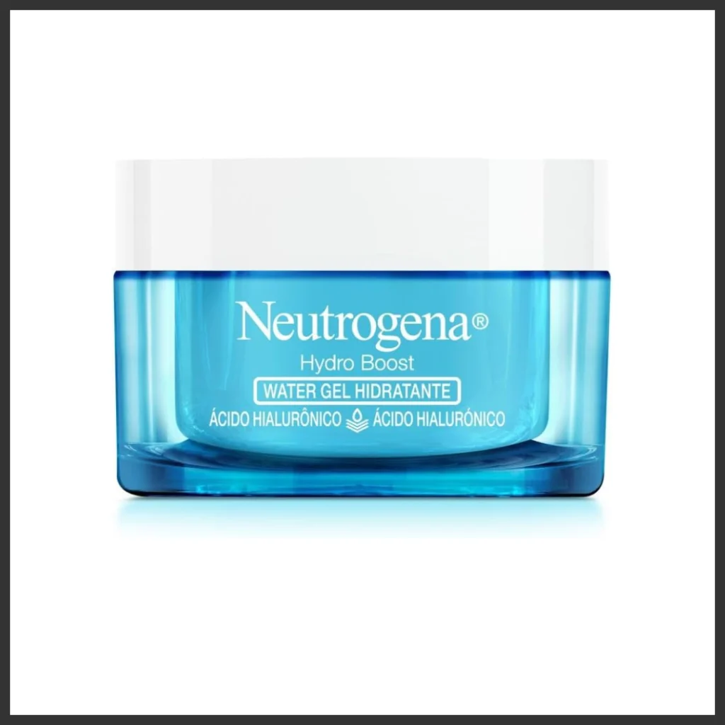 frasco Neutrogena Hydro Boost Water Gel, melhor hidratante em gel para pele oleosa no geral